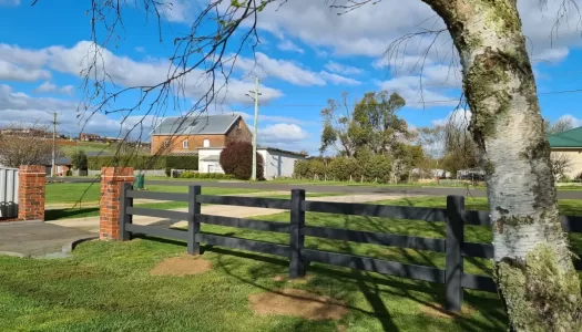 A post & rail fence will enhance any outlook