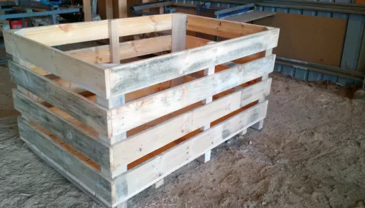 Large gaps turns a one tonne bin into a pumpkin bin for this customer