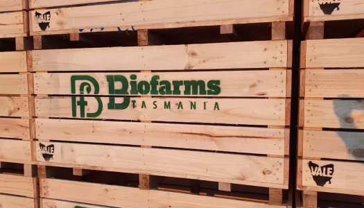 Biofarm branding includes their logo as well as their name