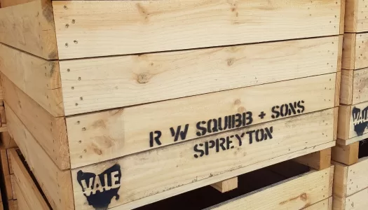 R W Squibb & Sons branded half tonne bins